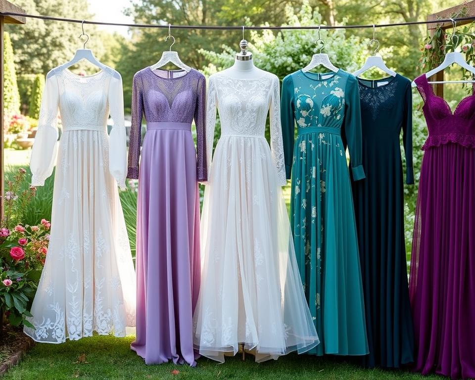 long sleeve wedding guest dresses